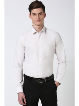 Peter England - Men White Regular Fit Formal Shirt