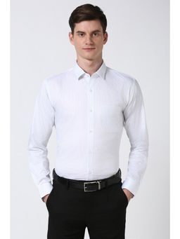 Peter England - Men White Slim Fit Formal Shirt
