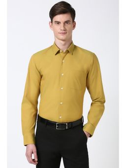 Peter England - Men Yellow Slim Fit Formal Shirt