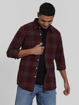 American Eagle - Ae Checkered Slim Fit Everyday Button-Up Casual Shirt
