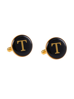 Tossido - Black Alphabet Cufflink