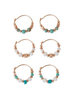 Accessorize London - Multi-Color Mini Facet Hoop Earrings