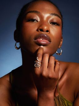 Accessorize London - Sterling Silver-Plated Adjustable Snake Ring