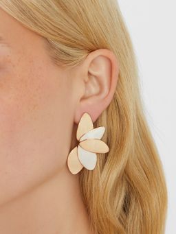 Accessorize London - Multi-Color Enamel Petal Drop Earrings