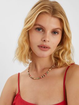 Accessorize London - Multi-Color Mix Bead Necklace