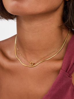 Accessorize London - Gold-Plated Ring Layered Necklace