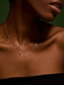 Accessorize London - Gold-Plated A Initial Charm Necklace