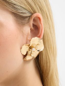 Accessorize London - White Statement Flower Stud Earrings