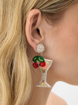 Accessorize London - Multi-Color Beaded Cocktail Drop Earrings