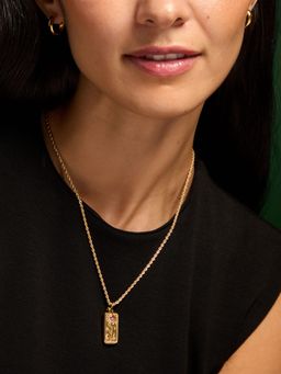 Accessorize London - Multi-Color Flower Tag Pendant Necklace