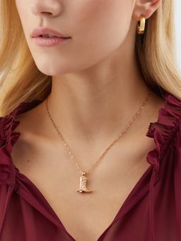 Accessorize London - Gold Cowboy Boot Pendant Necklace