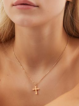 Accessorize London - White Cross Pendant Necklace