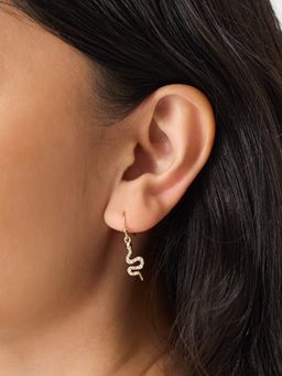 Accessorize London - White Snake Drop Earrings