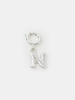 Accessorize London - Silver Bubble N Initial Jewellery Charm