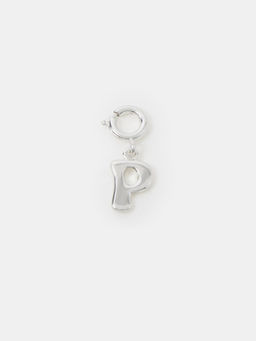 Accessorize London - Silver Bubble P Initial Jewellery Charm