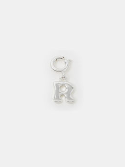 Accessorize London - Silver Bubble R Initial Jewellery Charm