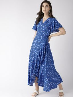 Twenty Dresses by Nykaa Fashion - Blue Living It Up Floral Midi Dress
