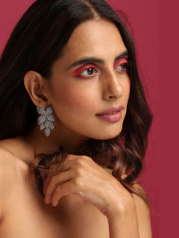 SWABHIMANN - Florence Gold Zirconia Dangler Earrings