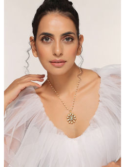 SWABHIMANN - Timmi White Kundan Pendant