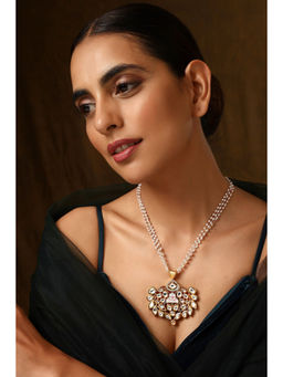SWABHIMANN - Taara Kundan and Pearl Pendant