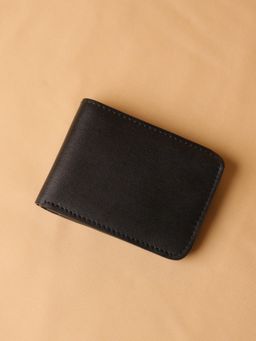 The Bicyclist - Genuine Leather Classic Bifold Black Wallet
