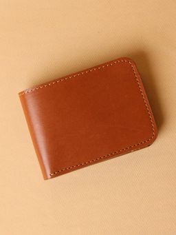 The Bicyclist - Genuine Leather Classic Bifold Tan Wallet