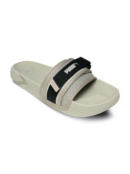 Puma - Softridepro Leadpuff Beige Slip On Sliders