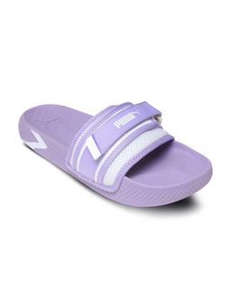 Puma - Softridepro Leadpuff Purple Slip On Sliders