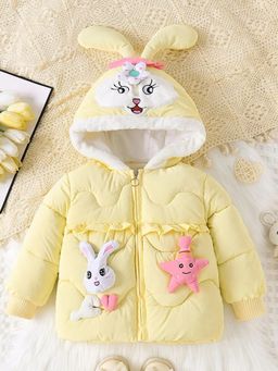 Hopscotch - Yellow Bunny Applique Jacket