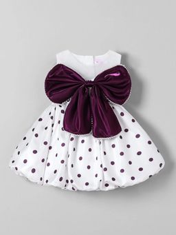 Hopscotch - Oversized Bow Applique Party Dress