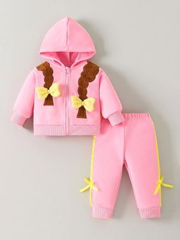 Hopscotch - Girls Pink Jacket with Joggers
