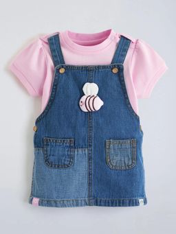 Hopscotch - Girls Dungaree with T-Shirt