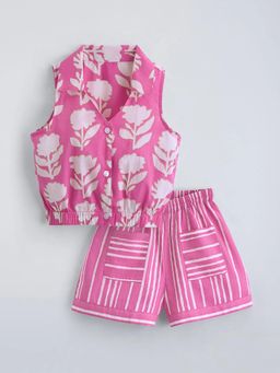 Hopscotch - Cotton Floral Top with Shorts