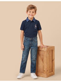 U.S. POLO ASSN. - Kids Boys Relaxed Fit Whiskered Jeans