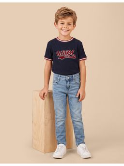 U.S. POLO ASSN. - Kids Boys Slim Fit Whiskered Jeans