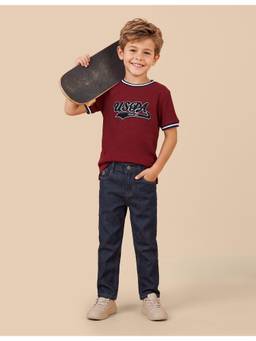 U.S. POLO ASSN. - Kids Boys Baggy Fit Rinsed Jeans