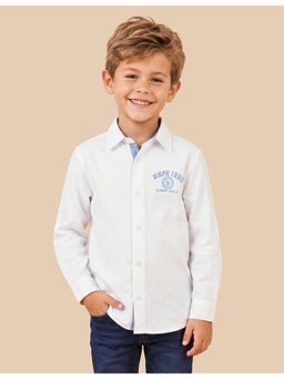 U.S. POLO ASSN. - White Boys Oxford Regular Fit Shirt