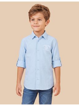 U.S. POLO ASSN. - Blue Boys Oxford Regular Fit Shirt