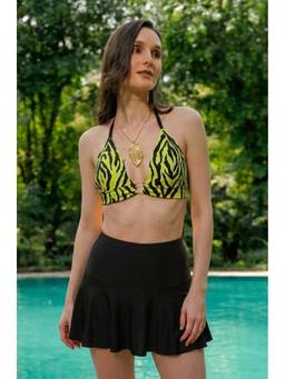 Cukoo - Padded Green Printed Swimsuit