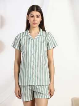 HOUSE OF COMFORT - Forest Stripe Shirt And Short