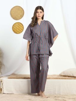 HOUSE OF COMFORT - Retro Pop Short Kaftan And Pyjama
