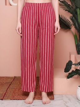 Indreams - Pink Cotton Printed Pyjama
