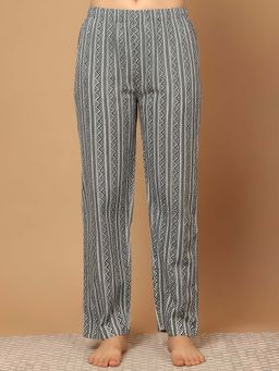 Indreams - Grey Cotton Printed Pyjama