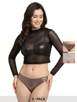 Curwish - Women's Shimmery Enchantress Briefs (Pack Of 2)