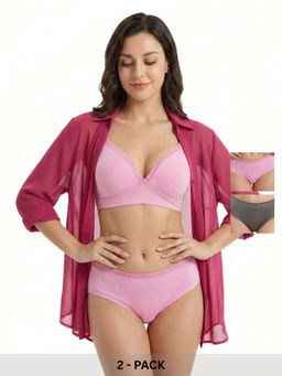 Curwish - Women's Beautiful Basics Briefs (Pack Of 2)