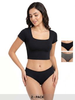 Curwish - Women's Beautiful Basics Briefs (Pack Of 2)