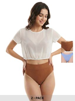 Curwish - Women's Beautiful Basics Hipsters (Pack Of 2)