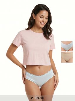 Curwish - Women's Seamless Briefs (Pack Of 2)