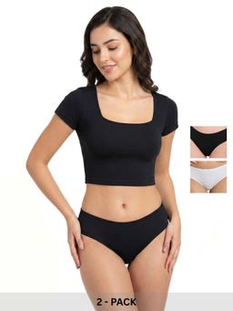 Curwish - Women's Beautiful Basics Briefs (Pack Of 2)