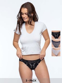 Curwish - Women's Enchantress Lace Briefs (Pack Of 3)